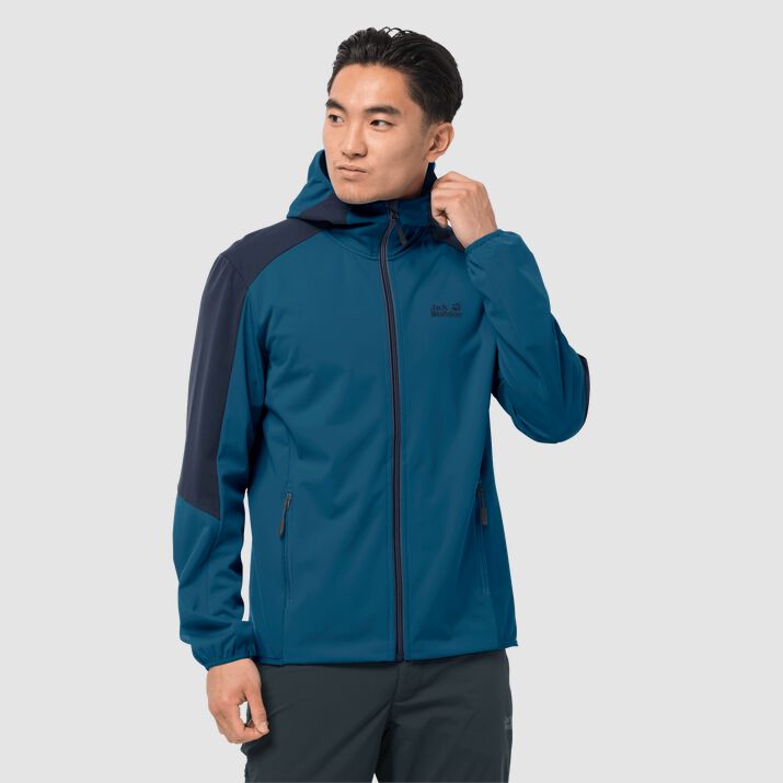 Chamarra Cortavientos Jack Wolfskin Go Hike Hombre Azul Marino Mexico-1321467